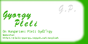 gyorgy pleli business card